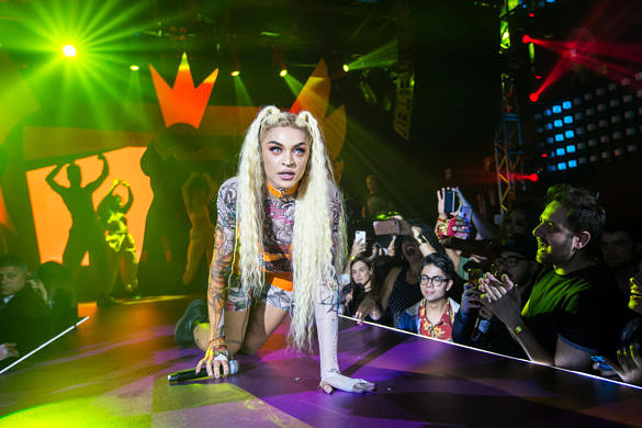 Pabllo Vittar apresenta "Highlight", música exclusiva para a abertura de "Super Drags", durante evento de lançamento da série animada na The Week (Foto: Netflix | Alexandre Schneider)