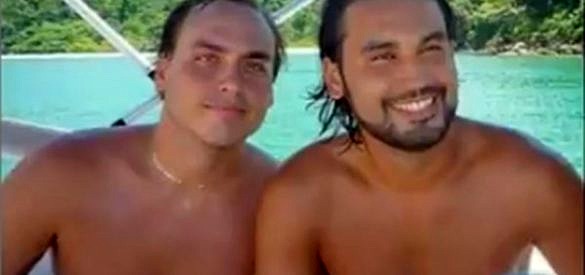 Carlos Bolsonaro e seu primo, Leo Índio (Foto: Reprodução)