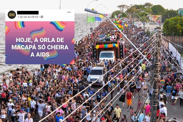 19ª Parada do Orgulho LGBT de Macapá atraiu 60 mil pessoas à orla da capital (Foto: Gabriel Penha | Reprodução)