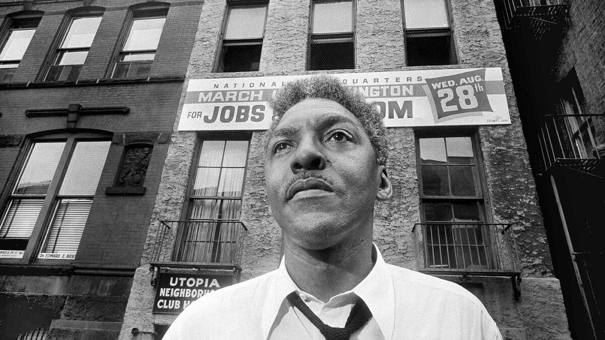 Bayard Rustin, o ativista negro e gay que liderou a luta pelos Direitos Civis nos EUA (Foto: Reprodução | AP)