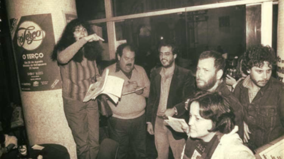 Levante de lésbicas no Ferro's Bar, em 1983, que deu origem ao Dia do Orgulho Lésbico, no Brasil (Foto: Reprodução)