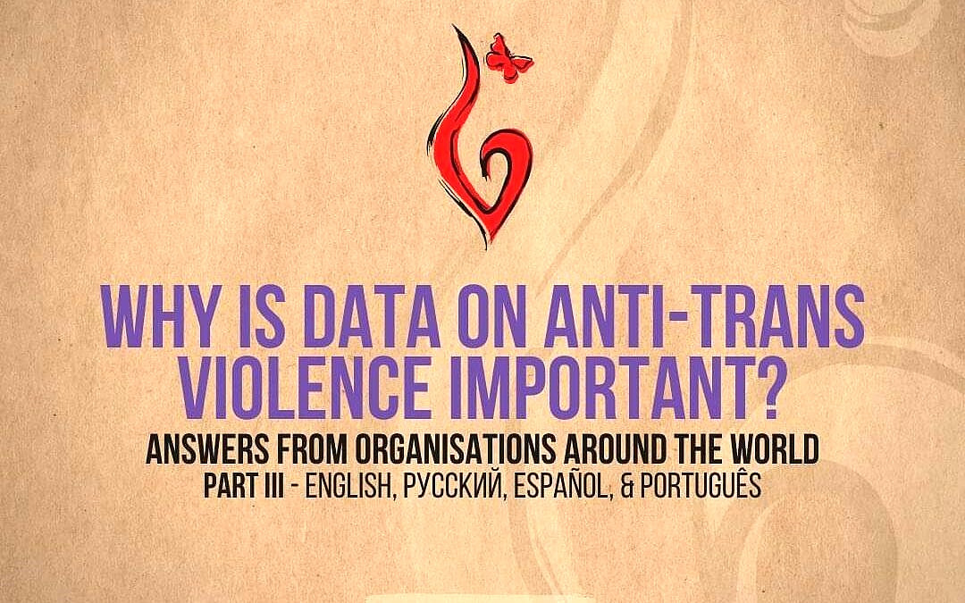 Por que dados sobre violência anti-trans são importantes? (Fonte: Transrespect)