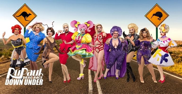 Elenco oficial da 1ª edição de RuPaul's Drag Race Down Under, versão australiana do reality show (Foto: Divulgação)