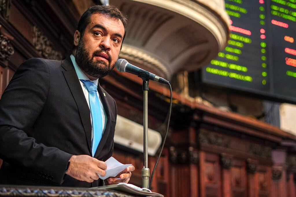 O governador do Estado do Rio de Janeiro, Cláudio Castro (PSC) (Foto: Thiago Lontra / Alerj)