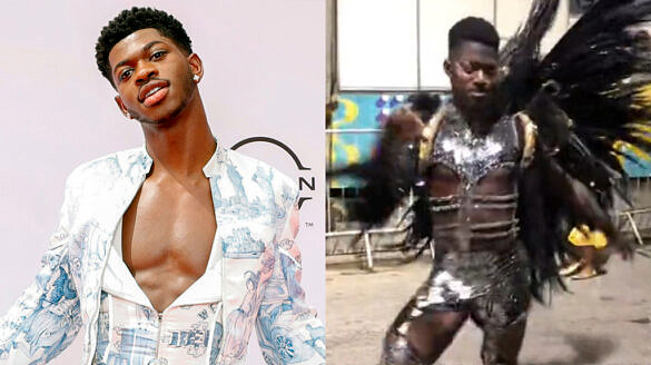 Sósia de Lil Nas X viraliza em vídeo do Carnaval brasileiro [Foto: Reprodução]