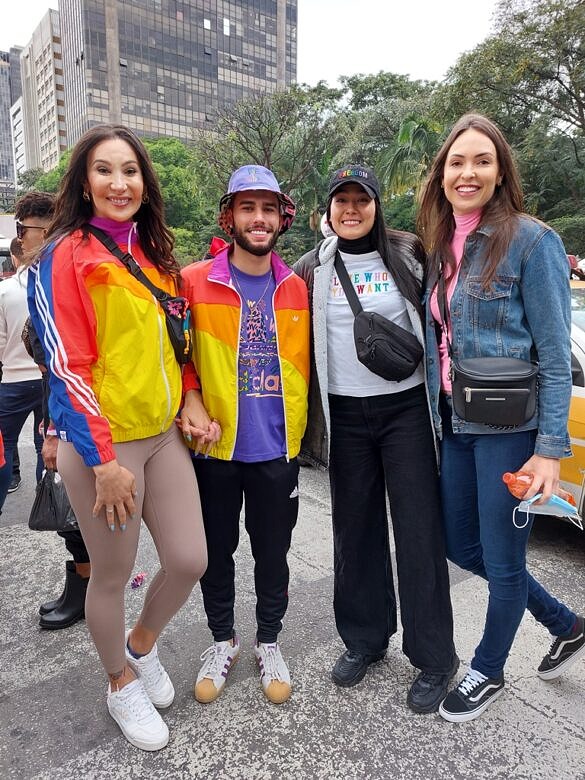 A jogadora de vôlei Tifanny Abreu chegando ao evento (Foto: João Ker | Revista Híbrida)