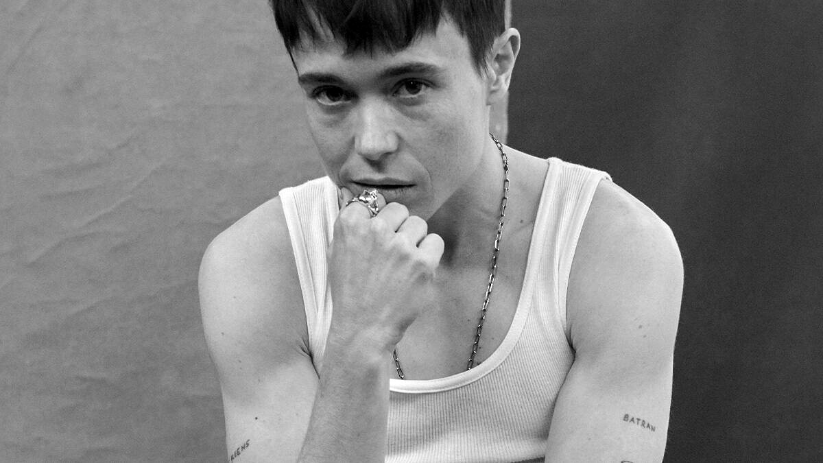 Elliot Page foi forçado a usar vestido na época de "Juno" [Foto: Ruven Afanador/Esquire]