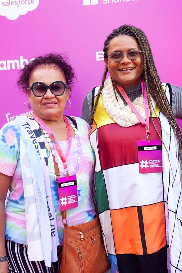 Keila Simpson, presidentra da Antra, e Jaqueline Gomes de Jesus (Foto: Rafael Monteiro | Revista Híbrida)