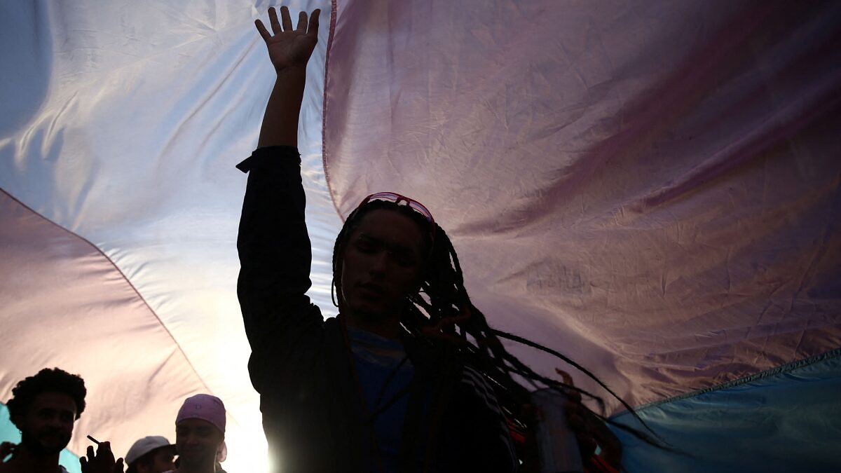 5ª edição da Marcha do Orgulho Trans reuniu cerca de 10 mil pessoas em São Paulo, segundo organização (Foto: Carla Carniel | Reuters)