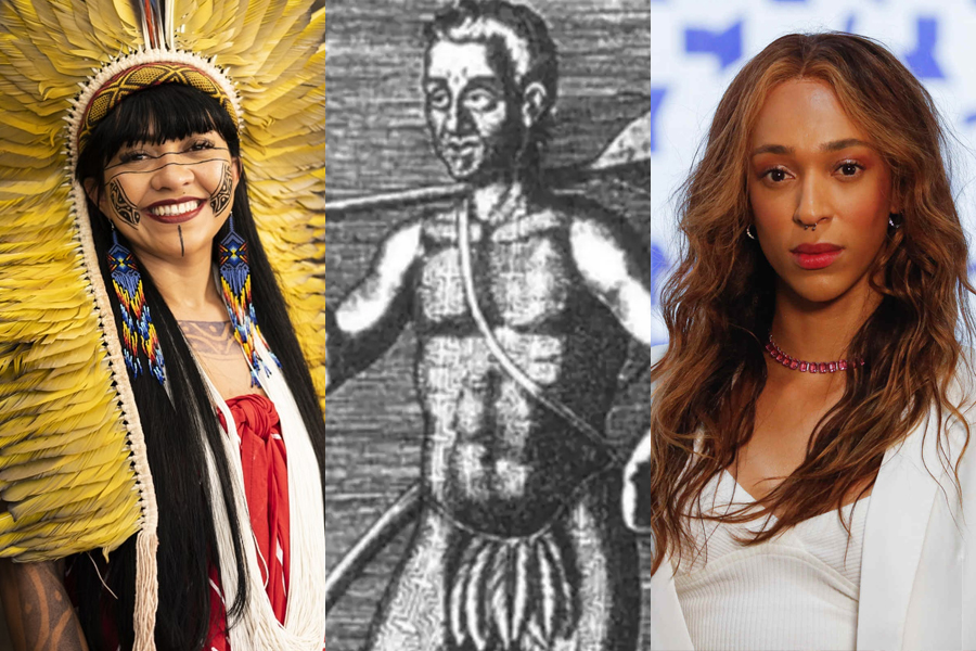 Célia Xakriabá e Erika Hilton protocolam PL em homenagem a Tibira do Maranhão [Foto: Reprodução]