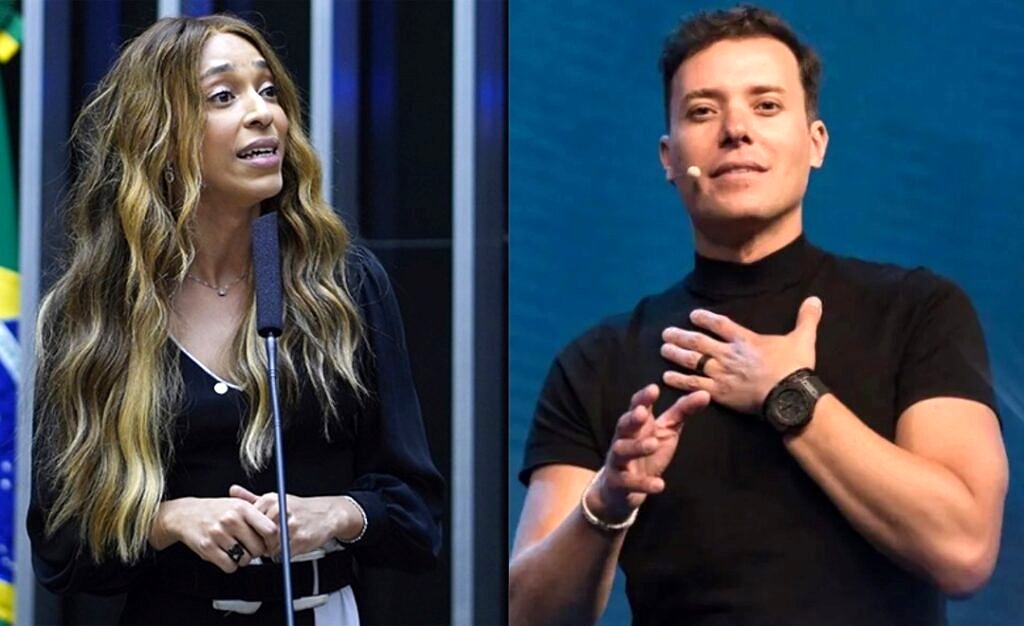 Erika Hilton (PSOL) denuncia o pastor André Valadão ao MPMG por homotransfobia: "Deus não odeia o orgulho" (Foto: Câmara dos Deputados | Reprodução)