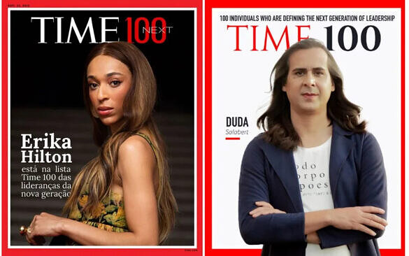 Erika Hilton e Duda Salabert foram eleitas duas das 100 maiores "lideranças do futuro" pela TIME (Foto: Reprodução)