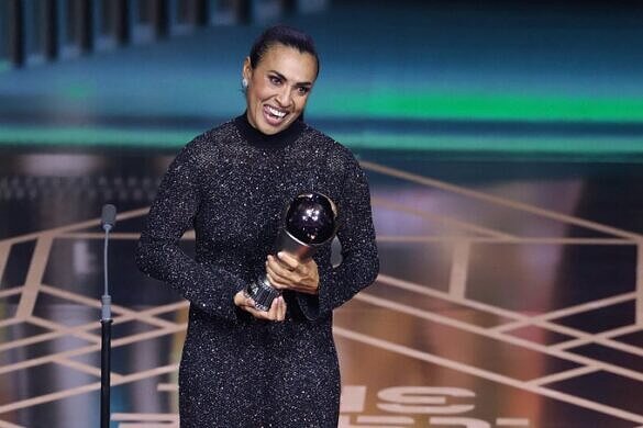 Aos 37 anos, Marta Vieira foi eleita imortal pela FIFA (Foto: CONMEBOL | Divulgação)