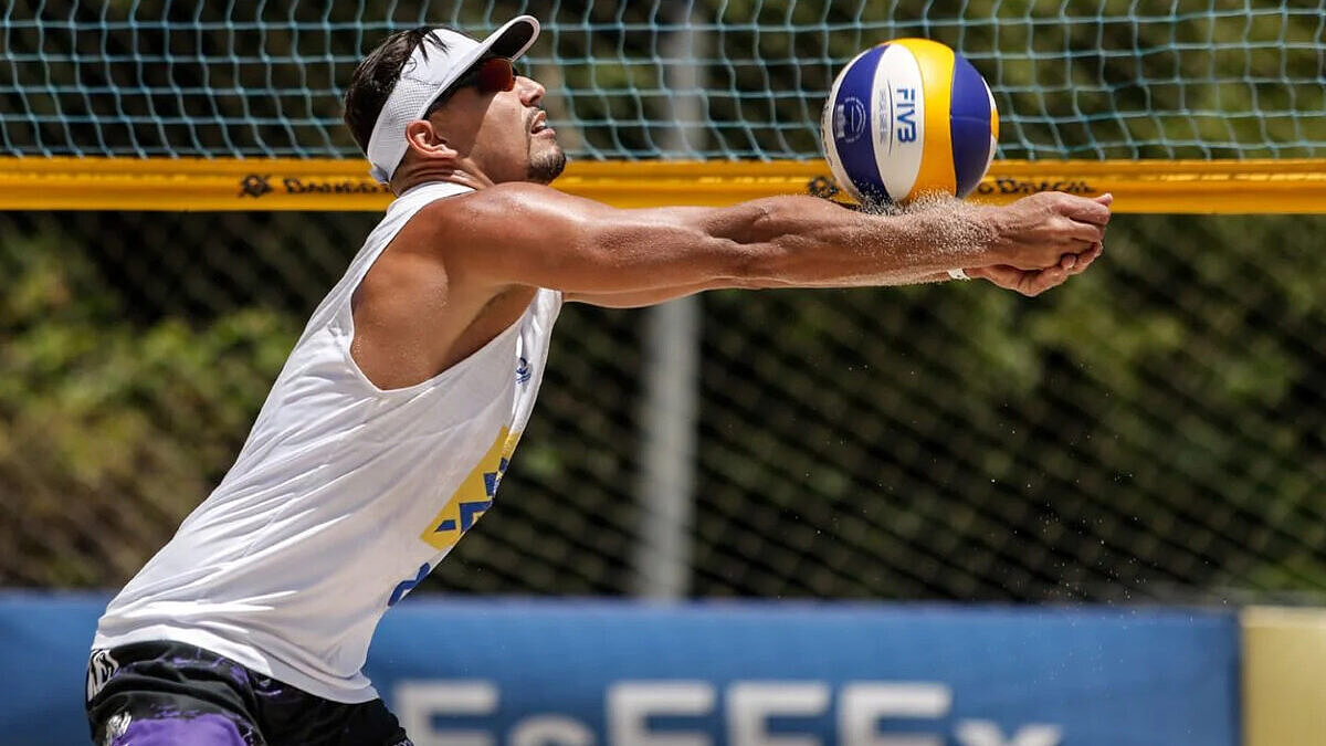 Anderson Melo foi vítima de homofobia em partida do Circuito Brasileiro de Vôlei de Praia (Foto: CBV)