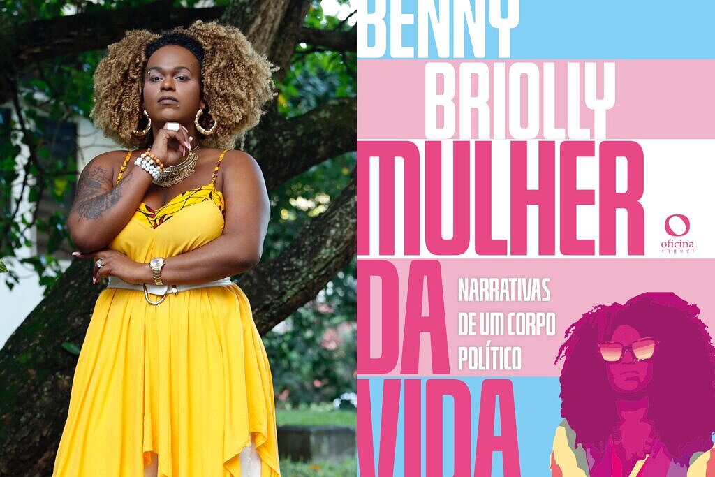 Benny Briolly e seu livro "Mulher da Vida" (Foto: Divulgação)