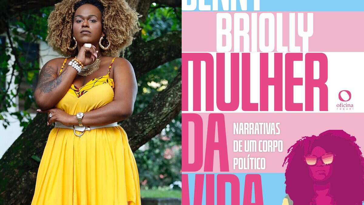 Benny Briolly e seu livro "Mulher da Vida" (Foto: Divulgação)