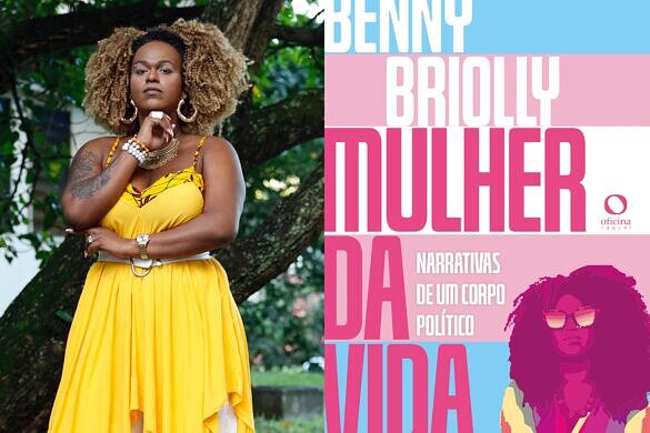 Benny Briolly e seu livro "Mulher da Vida" (Foto: Divulgação)