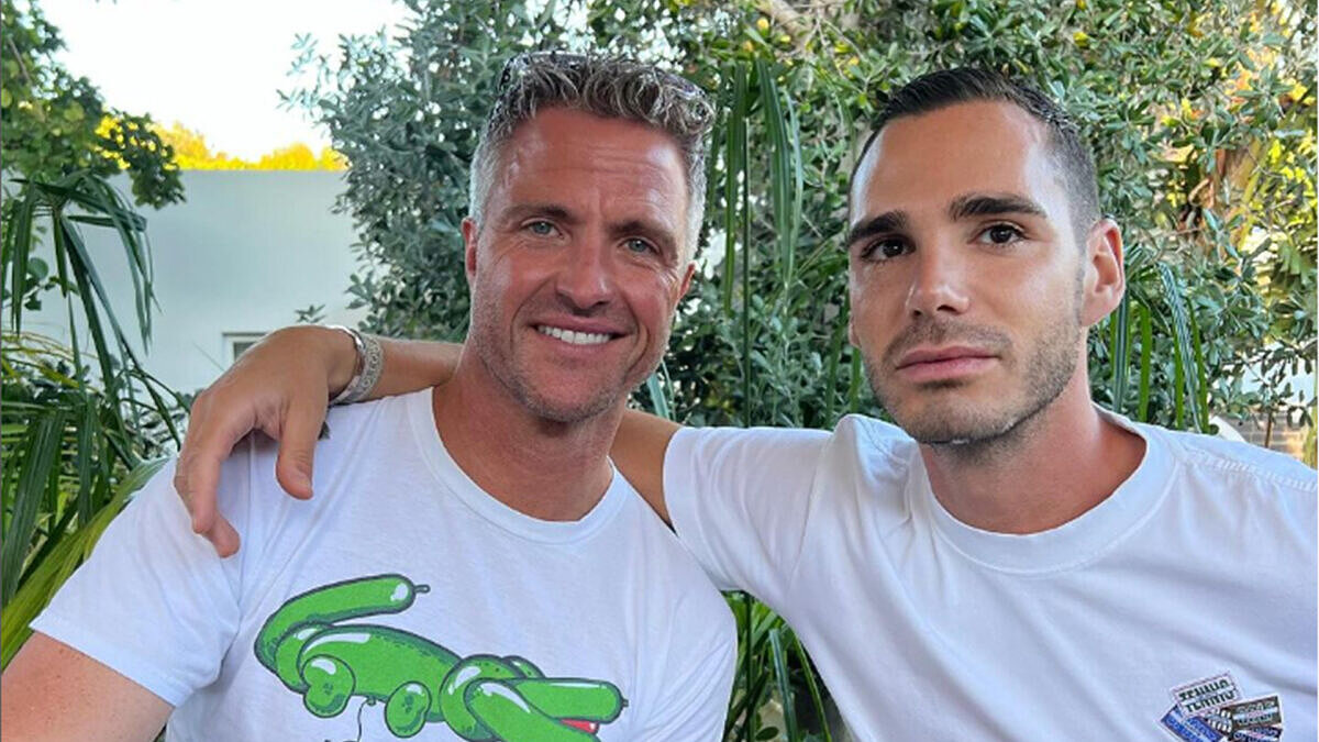 Ralf Schumacher e o namorado Etienne (Foto: Instagram)