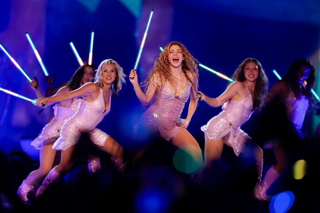 Shakira na estreia da turnê "Las Mujeres Ya No Lloran" no Rio de Janeiro (Foto: Reprodução X | @felpsgalvao)