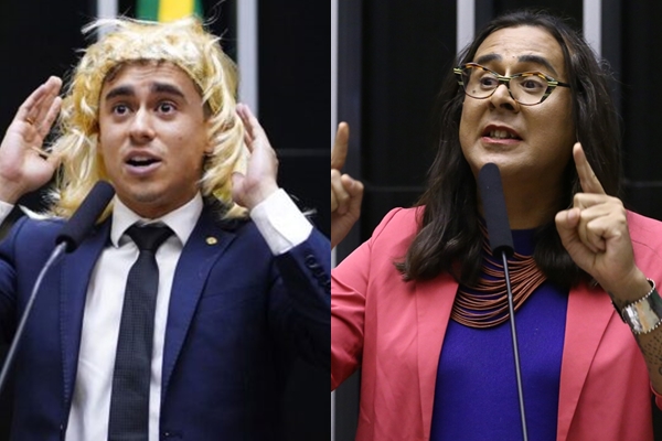Nikolas Ferreira (PL-MG) é condenado por transfobia contra Duda Salabert (PDT-MG) (Fotos: Divulgação | Câmara dos Deputados)